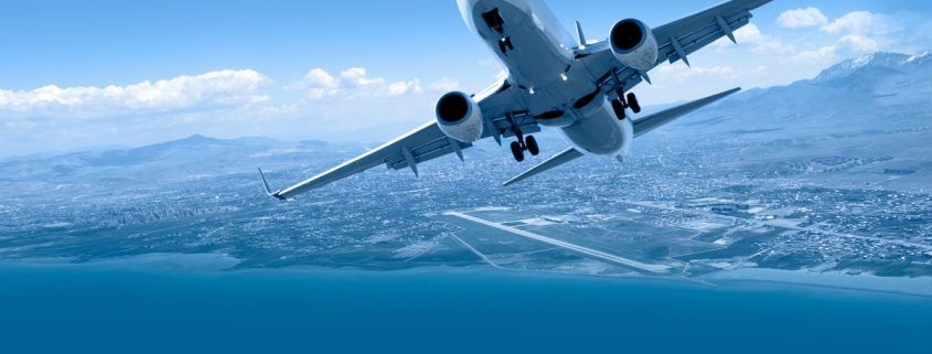 Airplane Taking off to a Warm Destination