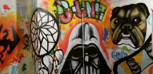 graffiti wall, the best decorating idea for a boy's room in Kelowna