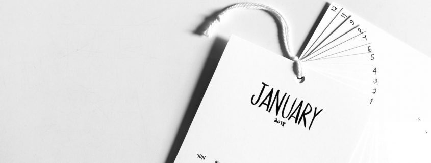 calendar of January