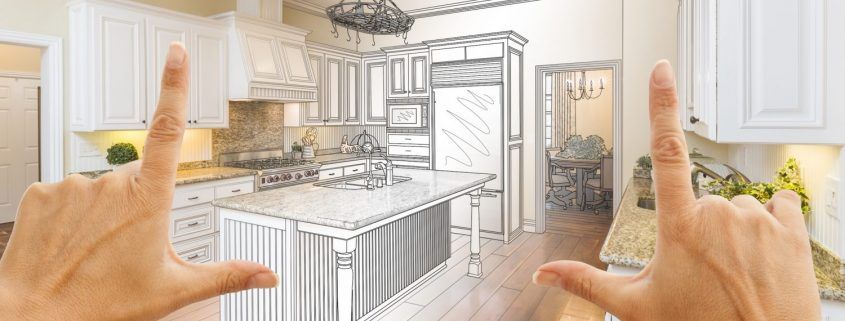 sketch of new home renovations