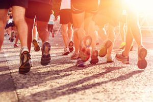 set of runners participating in Kelowna walk for water 