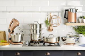 metallic pieces in a kitchen in Kelowna home 