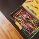 box of crayons on table of Okanagan home