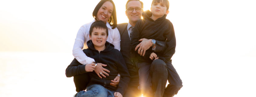 Tracey and Quincy family photo-Kelowna Real estate